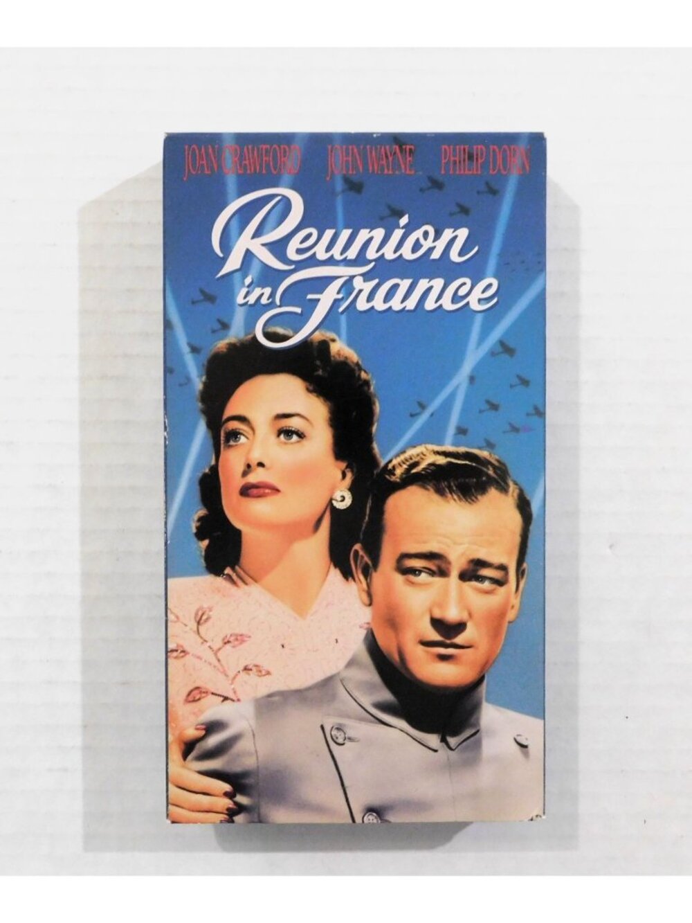 Reunion In France 1942 VHS B/W Drama John Wayne Joan Crawford Wartime Intrigue